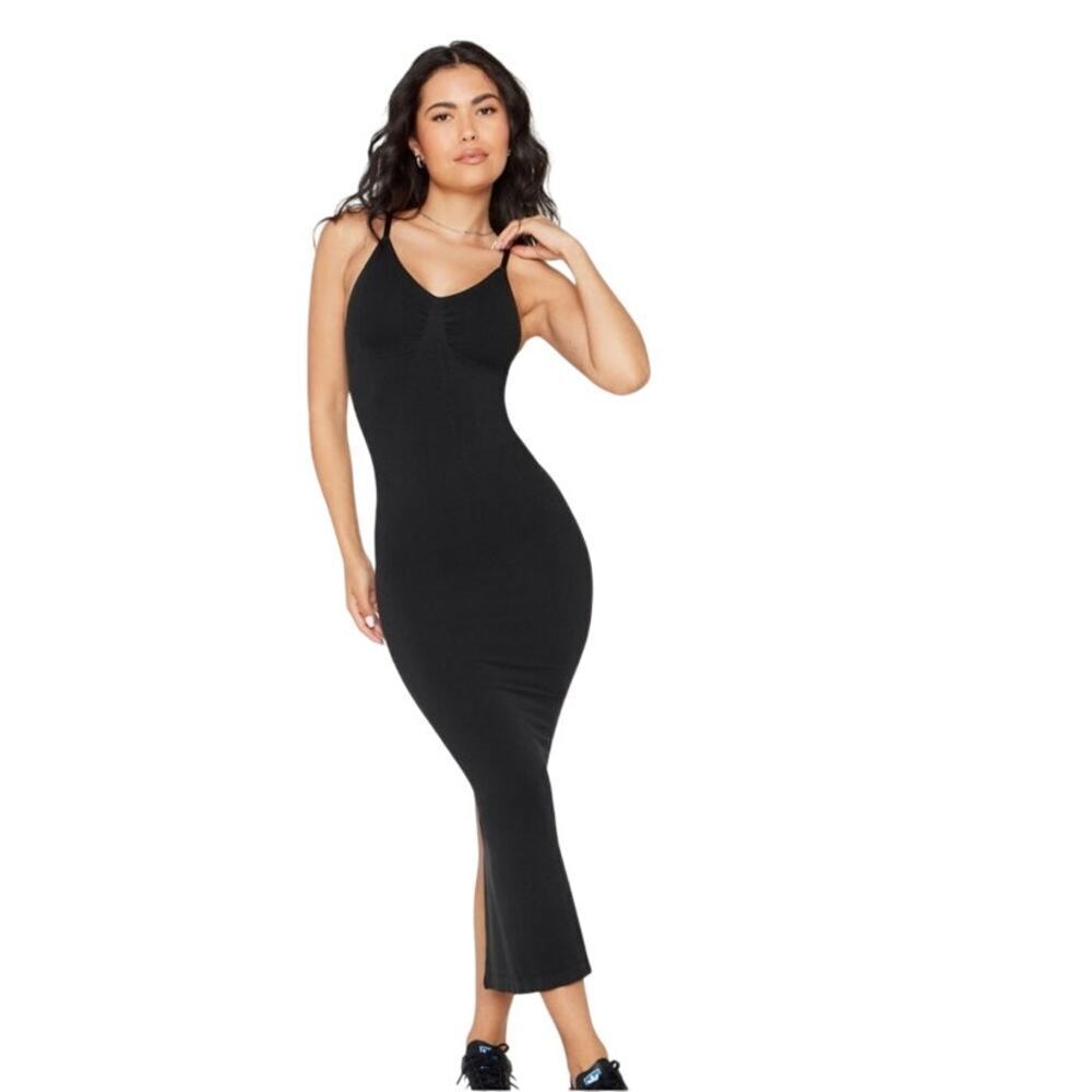 Yitty Women's Smooth As Hell Shaping Dress Black Maxi Dress Size XS. NEWf